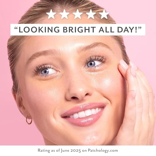 Patchology Serve Chilled Rosé Hydrating Under Eye Patches – Hyaluronic Acid & Antioxidant-Infused Eye Masks to Reduce Dark Circles, Puffiness & Fine Lines - Ideal Skincare Essentials (5 Pairs) thumbnail 7