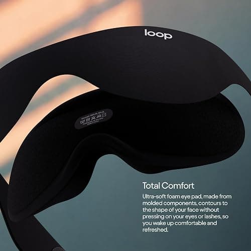 Loop Eclipse Sleep Mask – Premium Light-Blocking Eye Mask for Sleep | For Travel, Napping & Side Sleepers. Deeper Darkness for Easier Rest. Face-Hugging Fit with Eyelash Clearance thumbnail 3