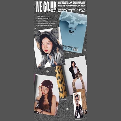 BABYMONSTER - 2nd MINI ALBUM WE GO UP PATTERN - ASA Ver. Photobook + Folded Poster + Mood Strip + Gift thumbnail 3