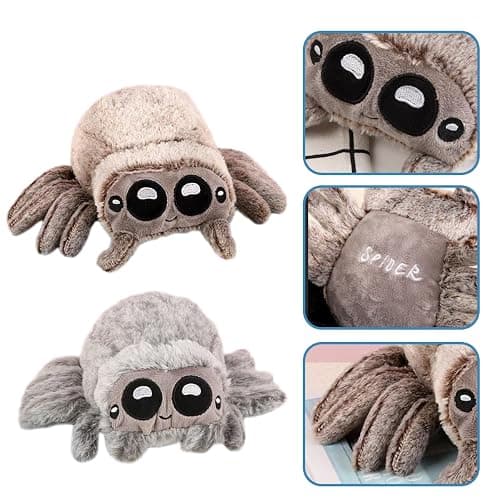soenge Spider Plush, 6.7 inch Cute Jumping Spider Stuffed Animal Toy Plushies (3pcs Plush) thumbnail 4