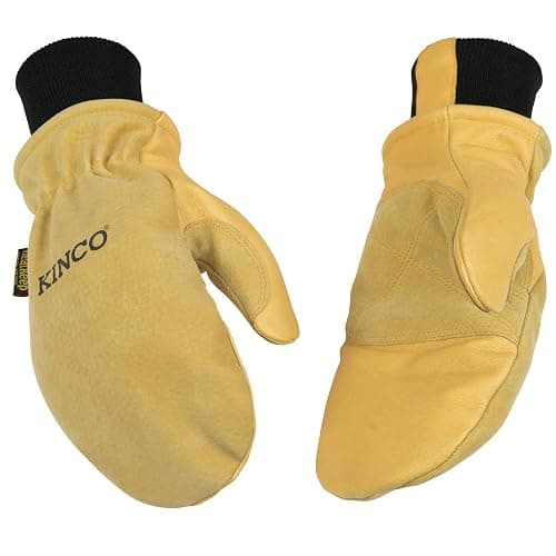 Kinco - Premium Leather Work and Ski Mitt with Nikwax Waterproof Wax, (901T) - Small (Pack of 1) - Pigskin - Image 1