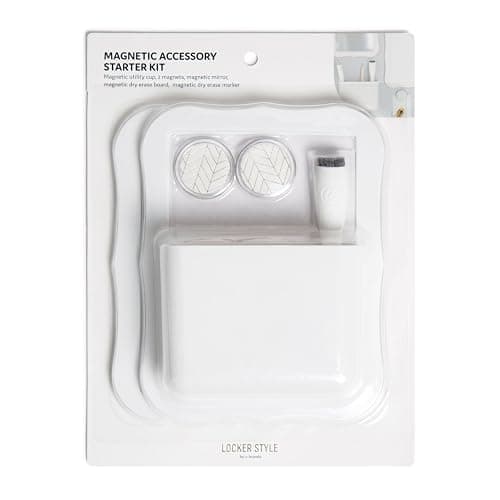 U Brands White Locker Accessory Kit, with Magnets, Mirror, Whiteboard, Marker, Cup, 6 Pieces thumbnail 6