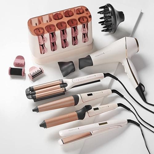 Remington PROluxe Heated Hair Rollers (OPTIheat Technology, 90 Second Heat Up, Sets Curls in 5 Minutes, 20 Velvet Flocked Rollers - 8 Medium 25mm and 12 Large 32mm) H9100 thumbnail 6