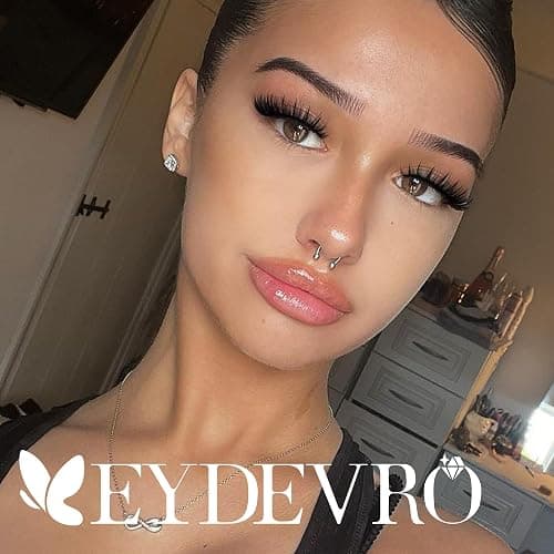 EYDEVRO False Eyelashes Wet Cat Eye Lashes Spiky Faux Mink Lashes Wispy Fairy Manga Lashes Natural Strip Lashes with Spikes 7 Pairs Pack thumbnail 4