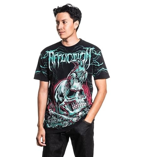 Affliction Men's Core T-Shirt, Short Sleeve, Graphic Print Design T-Shirts thumbnail 4