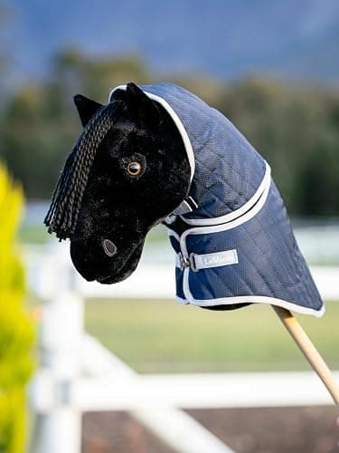LeMieux Hobby Horse Stable Blanket - Navy - Suitable for Ages 3+ thumbnail 2