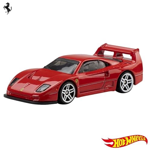 Hot Wheels Pack de 5 Coches Ferrari a Escala 1:64 | Set oficial con licencia de 5 vehículos Ferrari de metal fundido para jugar o exponer, de colección, JLN12 thumbnail 3