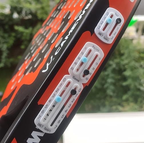 FUMELPRO Score Keeper for Tennis Racket and Padel,Easily Mounted Small Score Board to Keep Score of Points.numbers carved by Laser, bonded with strong Adhesive without Falling off,the Best Tennis Gift thumbnail 4