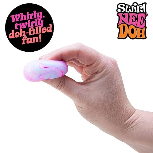 Schylling NeeDoh Teenie Fab Four Needoh 4 Pack - Sensory Squeeze Toy - 1.5" in Diameter - Colors May Vary thumbnail 4