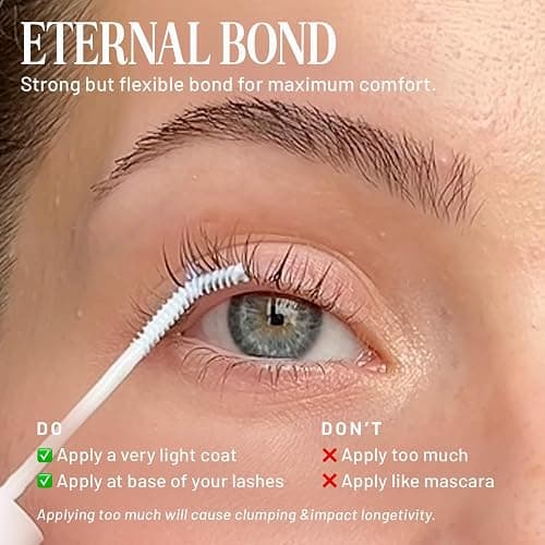 Lilac St - Eternal Bond (Clear) - Lash Cluster Glue - Mini Mascara Wand Applicator - Strong & Flexible Hold - Waterproof - Sensitive Eyes Safe - Cruelty Free, Vegan, Women Founded - 0.16fl oz thumbnail 2
