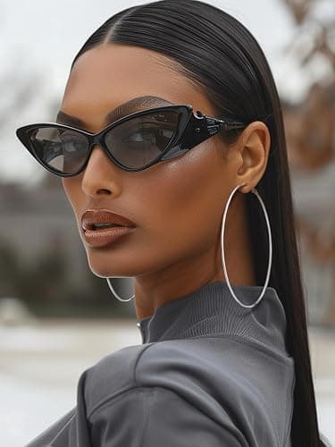 KeyStyle Gold Hoop Earrings for Women, Stainless Steel Hoops Earring Lightweight Loops, 2 mm Thick Hypoallergenic Circle Endless Thin Hoop (20/30/40/50/60/70/80/90/mm) thumbnail 2