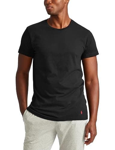POLO RALPH LAUREN Men's T-Shirt, 3-Pack, Classic Men's Cotton Crewneck Shirts, Moisture-Wicking, (Long, Big & Tall) thumbnail 2