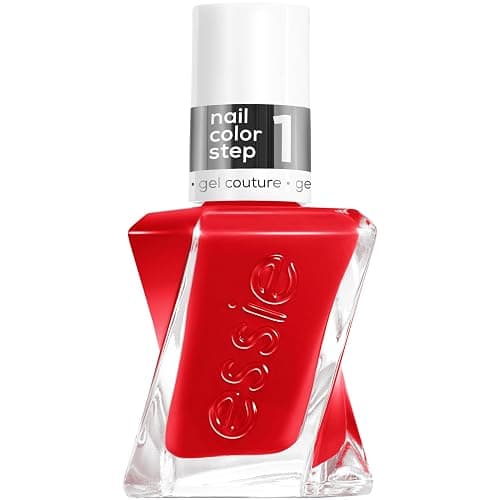 essie Gel Couture Nail Polish, Long Lasting Red Nail Polish, Vegan, Flashed, 0.46 fl oz - Image 1
