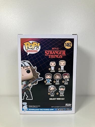 Funko Pop! TV: Stranger Things Season 4 Eddie with Guitar #1462 (Exclusive) – Official Netflix Vinyl Figure Collectible thumbnail 3