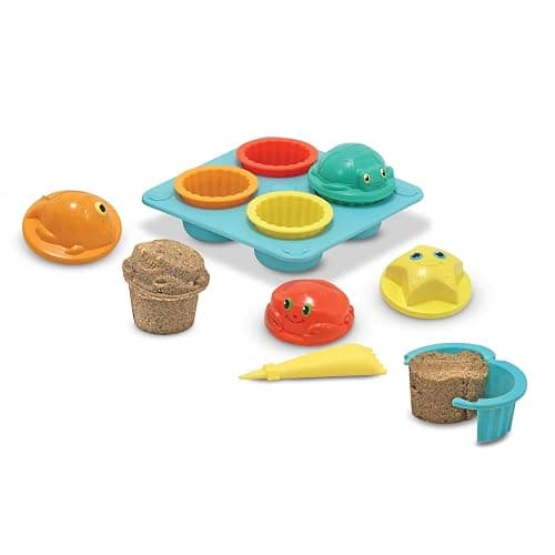 Melissa & Doug Sunny Patch Seaside Sidekicks Sand Cupcake Play Set thumbnail 5