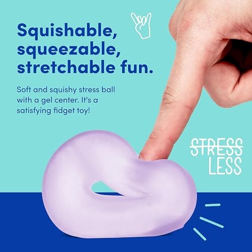 Speks Gump Loop Stress Balls | Ultra Soft Squishy Fidget Toy for Adults & Teens | Stress Relief & Desk Toy (Cool) thumbnail 4