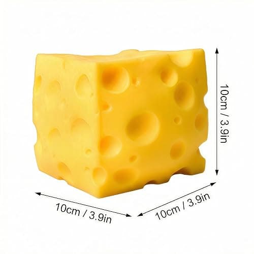 2026 New Extra Large Cheese Squishy Toy, Slow Rising Squeeze Block, Stress & Anxiety Relief Fidget Gift for Kids and Adults thumbnail 3