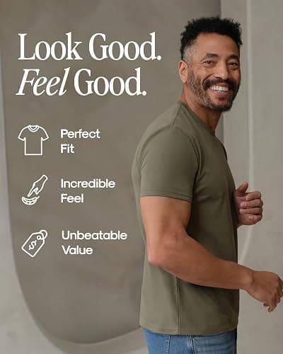 True Classic Mens T-Shirts – Short Sleeve Crew Neck T Shirts for Man, Cotton Blend Plain Novelty Men's T-Shirts thumbnail 5