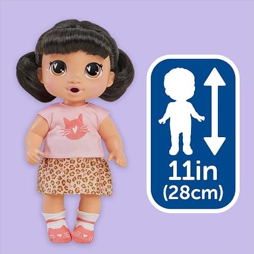 Baby Alive Super BFF Katie Kat Black Hair Dress Up Baby Doll Playset, 11 Inches, Toys for 3 Year Old Girls & Boys & Up (Amazon Exclusive) thumbnail 11