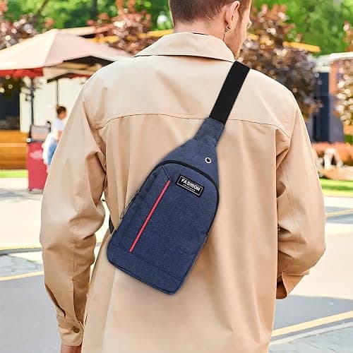 Crossbody Bags for Women Men Shoulder Backpack Messenger Phone Bag Handbag Sling Chest Pack for Hiking Traveling Camping thumbnail 2