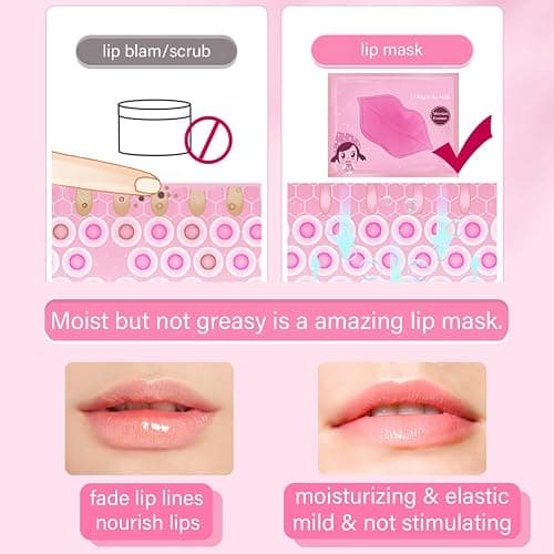 20 Pairs Lip Mask & Eye Mask, Under Eye Patches, Lip Mask Skincare, Bridesmaid Gifts, Party Supplies, Gifts for Women, Bulk Gifts for Women, Girl Stuff, Bachelorette Party Favors, Mothers Day Gifts thumbnail 8