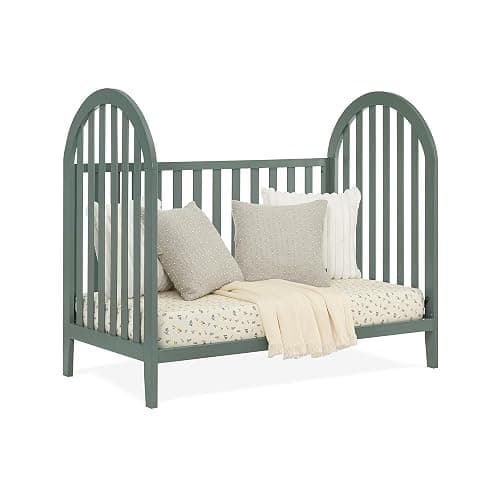 Delta Children Milano 4-in-1 Convertible Crib - Greenguard Gold Certified, Grassy Glen thumbnail 10