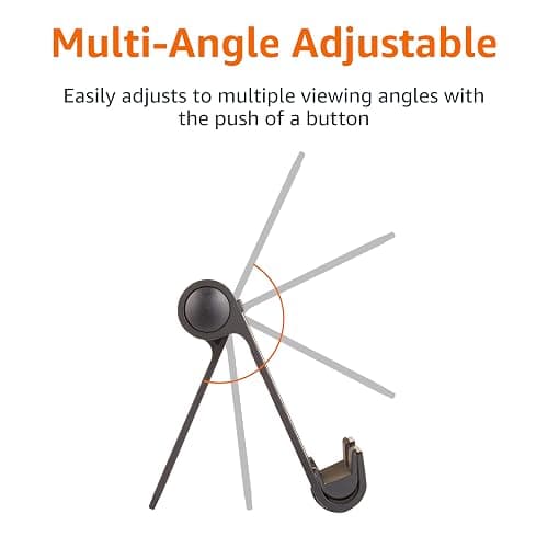 Amazon Basics Multi-Angle Portable Stand for iPad Tablet, E-reader and Phone - Black thumbnail 3
