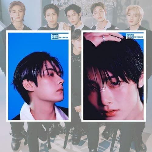 STRAY-KIDS Posters,9PCS STRAY-KIDS Poster Wall Painting Postable Photos for Birthday Party Home Decoration(Blue) thumbnail 2