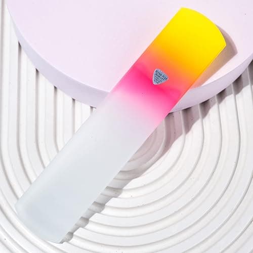 Bona Fide Beauty Czech Glass Foot File with Sleeve. Foot Callus Remover Made in The EU (Sunset Color) thumbnail 8
