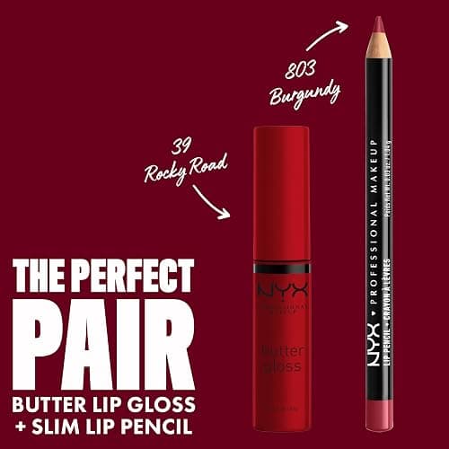 NYX PROFESSIONAL MAKEUP Butter Gloss, Non-Sticky Lip Gloss - Rocky Road (Wine) thumbnail 3