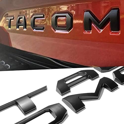 Pukonger Tailgate Insert Letters Compatible with 2016 2017 2018 2019 2020 2021 2022 2023 3D Emblems with Strong 3-m Adhesive Matte Black - Image 1