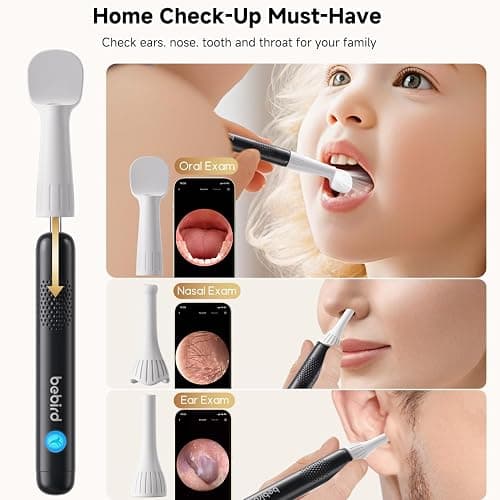 BEBIRD R1 Ultra Ear Wax Removal, Ear Cleaner with Camera Ear Scope, Wax Remove Ear Pick with Ear Otoscope Tweezers, Visual Dropper Cleaning Kit, Ear/Nose/Throat Examination Tool for Family thumbnail 7