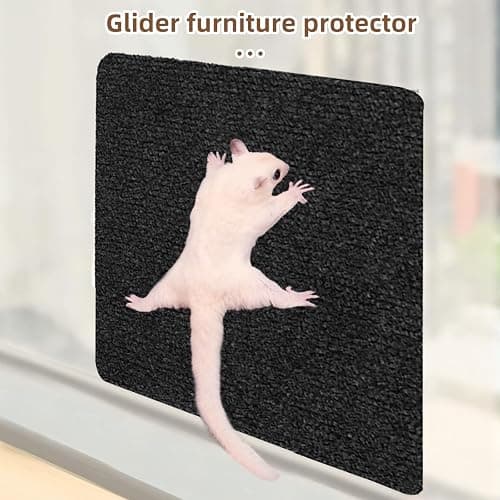 6-Pack Self-Adhesive Sugar Glider Climbing Mats - Space-Saving Cage Accessories, Enrichment Toys for Sharpening Claws, Wall & Furniture Protectors for Small Pets (6pcs) thumbnail 5