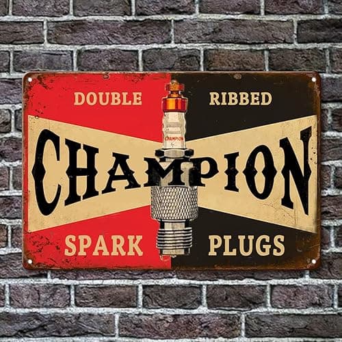 Vintage Metal Tin Signs Retro Garage Signs For Men Wall Decorations Old Car Shop Posters Oil And Gas Station Sign Man Cave Decor 5 Pces 8×12 Inch thumbnail 6