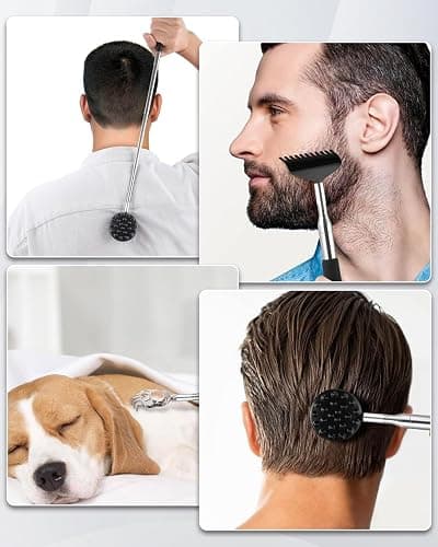 TUKUOS Telescoping Back Scratcher with 4Pcs Detachable Scratching Heads, Stocking Stuffers for Men Back Scratcher for Men/Dad/Women, White Elephant Gifts for Adults Christmas Gifts for Men Women thumbnail 8