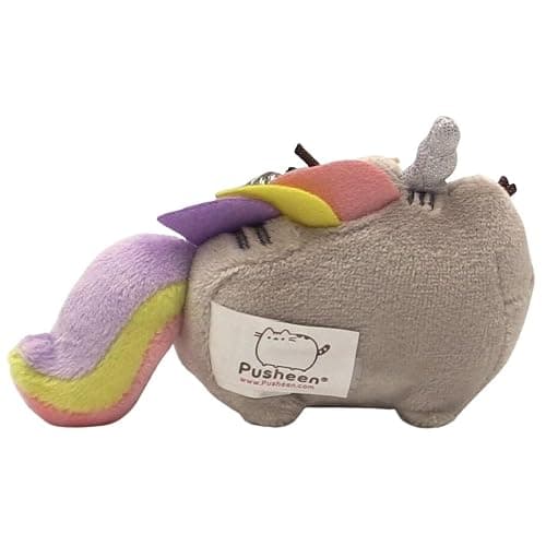 GUND Pusheen the Cat Pusheenicorn Retractable Key Holder, Unicorn Plush Keychain For Ages 8 and Up, 3” thumbnail 4