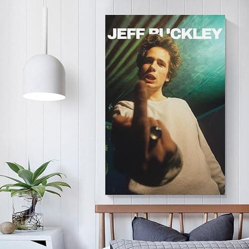 NuEyes Jeff Buckley Poster Wall Art Poster Gifts Bedroom Prints Home Decor Hanging Picture Canvas Painting Posters 16x24inch(40x60cm) thumbnail 5
