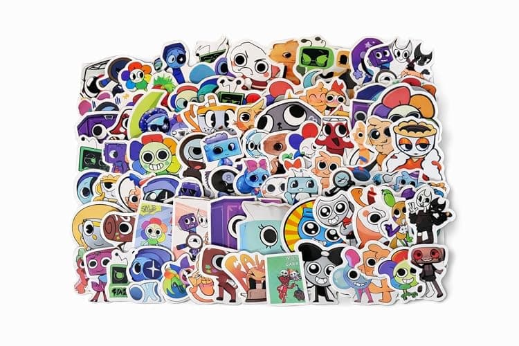 Dandys Cartoon Sticker World - Waterproof Vinyl Decals 100-Piece - Image 1