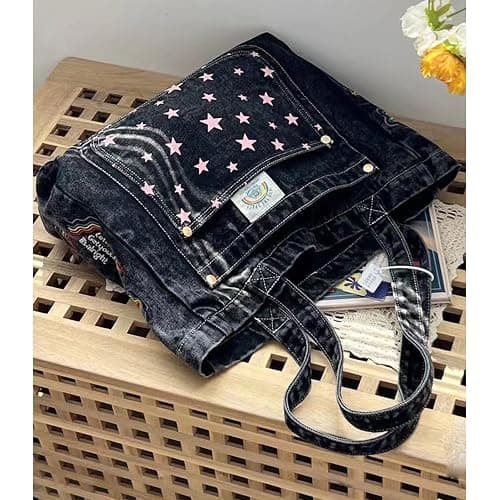 Ethbox Cowboy Aesthetics Women's Handbag, Large Capacity Work Bag, Y2K Bag thumbnail 4