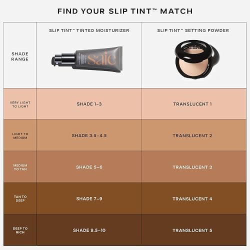Saie Slip Tint Baked Setting Powder - Translucent Powder for Face Makeup with a Natural-Radiant Finish - Blurs, Brightens & Smooths Complexion - Translucent 1 - Very Light to Light (0.24 oz) thumbnail 8