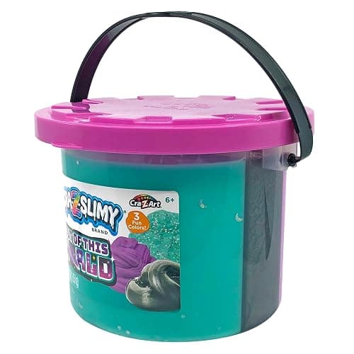 CRA-Z-Slimy Out of This World Slime - 37oz Bucket, 3 Different Slime Types: Fluffy, Metallic & Confetti thumbnail 4