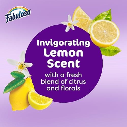 Fabuloso 2X All-Purpose Cleaner, Refreshing Lemon Scent, 56 fl oz | No Rinse Floor Cleaner, Long-Lasting Freshness, Multi-Purpose Cleaner, Concentrated Formula, Everyday Cleaning, No Residue thumbnail 4