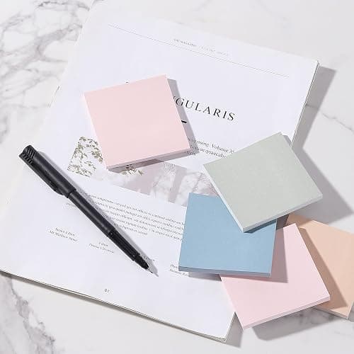 Mr. Pen- Sticky Notes, 3"x3", 12 Pads, 600 Sheets, Vintage Colors | Sticky Notes Bulk, Self-Stick Note Pads, Perfect for Office, School, Home, Study & Organization thumbnail 8