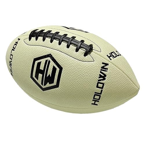 HW HOLOWIN Holographic Luminous Light Up Reflective Football for Night Games & Training, Glowing in The Dark, Great American Football Toy Gifts for Boys, Kids, Men thumbnail 6
