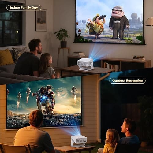 Wielio 2025 Ultra Smart Projector Built-in Apps, 32000 Lumens,Full HD 4K Supported, WiFi 6 & Bluetooth 5.2, Low Fan Noise (<29.8dB), Auto Keystone, Portable Movie Projector for IOS/Android/PS5 thumbnail 8