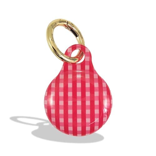Sonix Cases for Apple AirTags - AirTag Hard Cover Protective Case - AirTag Holder Keychain | Gingham Red thumbnail 5