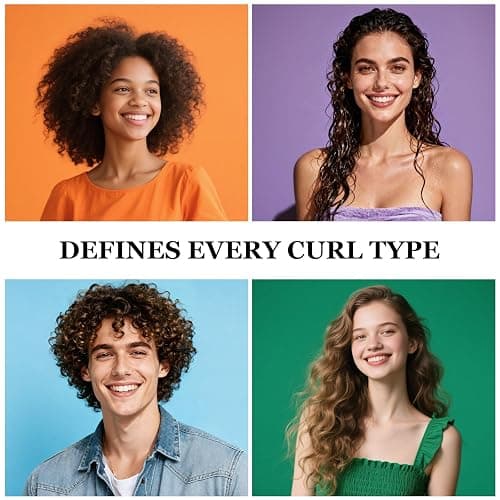 Curl Defining Brush for Thick Coily Hair, Firm-Bristle TPEE Detangling Brush for Coarse 4A–4C Curls, Dual-Sided Wide & Narrow Tooth Brush for Wet & Dry Curl Shaping– Women & Men (2054-Pastel Pink) thumbnail 7