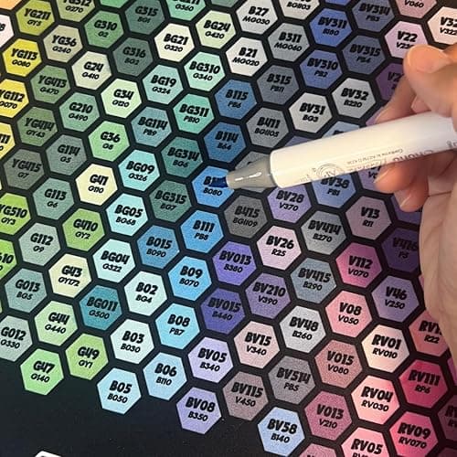 Wook Books Color Swatch Desk Mat – 23" x 14" Compatible with Ohuhu Honolulu Alcohol Markers thumbnail 7