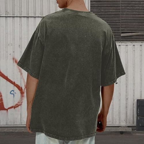 Wrenpies Christian Shirts for Men Inspirational God Faith Jesus Tshirts Oversized Vintage Cross Graphic Tees Acid Wash Tops thumbnail 5