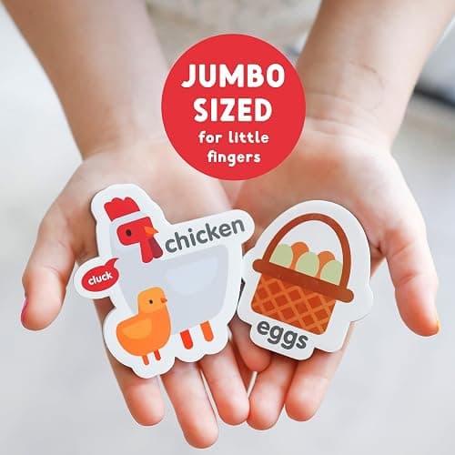Curious Columbus Fridge Magnets for Toddlers 1-3 Year Olds | Farm Animal Refrigerator Magnets for Kids| Baby ABC Learning and Educational Toys from Babies to Preschool thumbnail 4